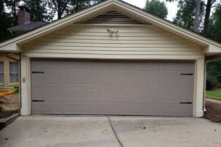 Repaired garage door with new springs near Everett.